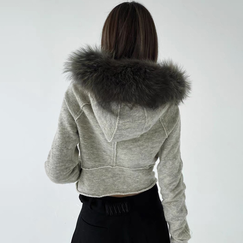 Moda vintage zip up moletom fe - Women'S Fashion Zip Hoodie avaliação e preço