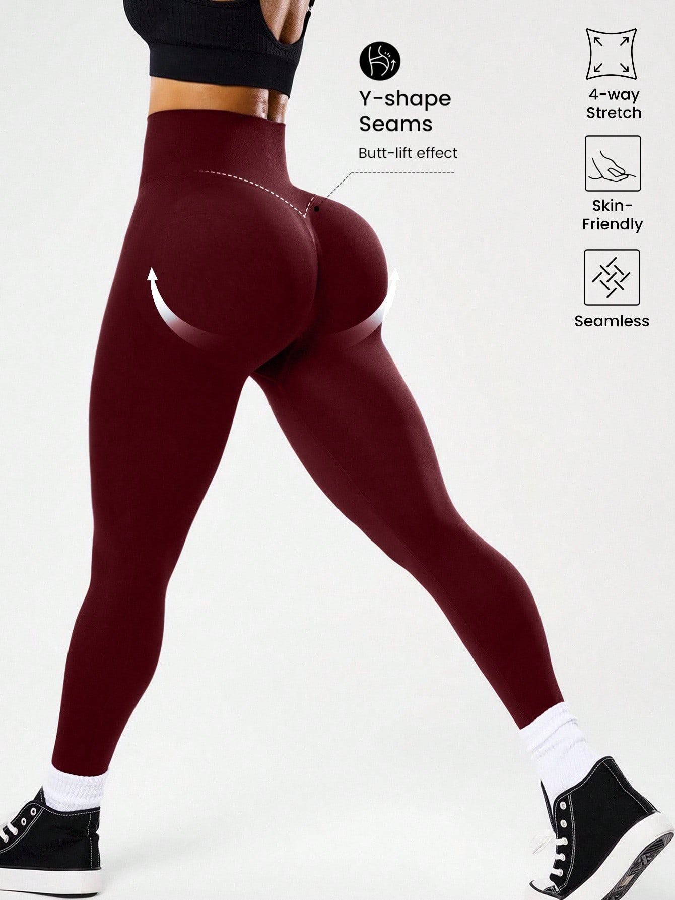 Leggings de ioga sem costura d - High Waist Leggings avaliação e preço