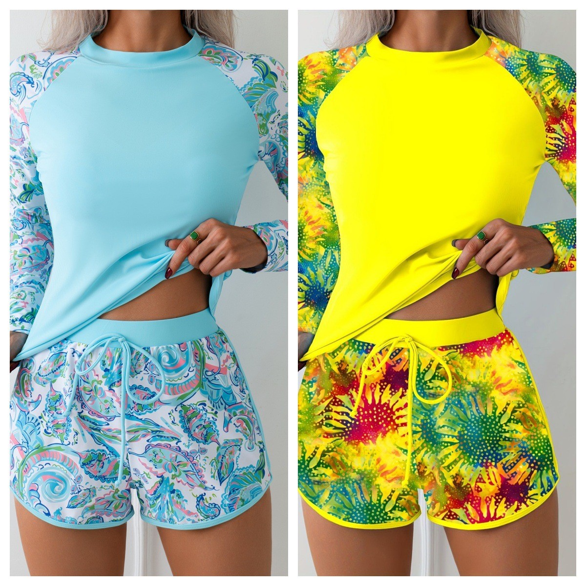 Conjunto de Moda Praia Feminin - Crop Top Women avaliação e preço