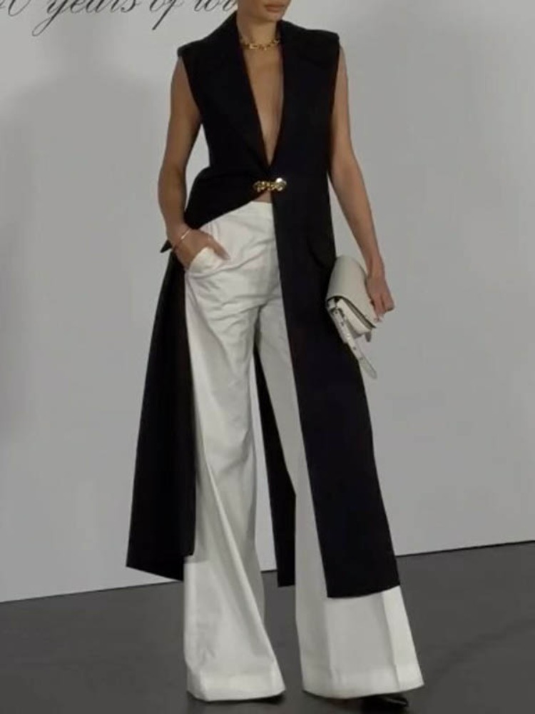 Colete Blazer Longo Feminino P - Women'S Fashion Trends 2026 Spring Summer avaliação e preço