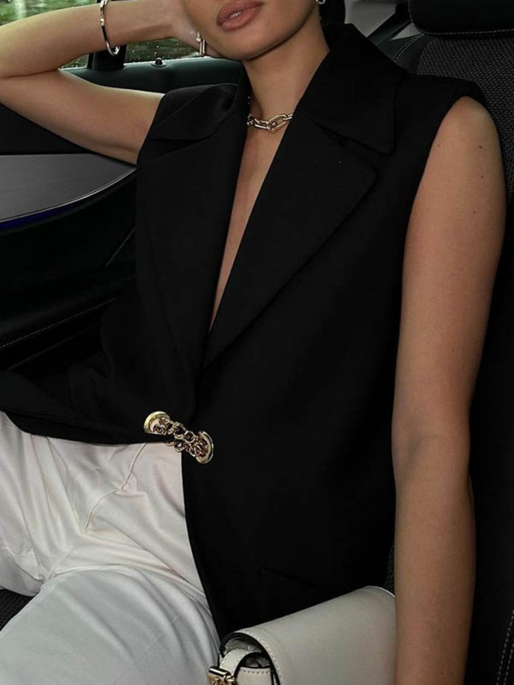 Colete Blazer Longo Feminino P - Women'S Fashion Trends 2026 Spring Summer avaliação e preço