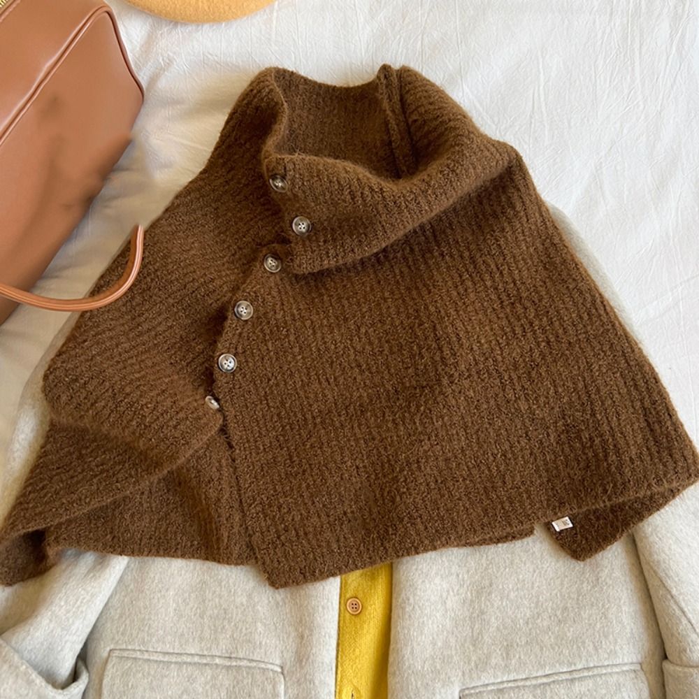 Xale Clássico de Tricô com Bot - Women'S Fashion Knitwear avaliação e preço