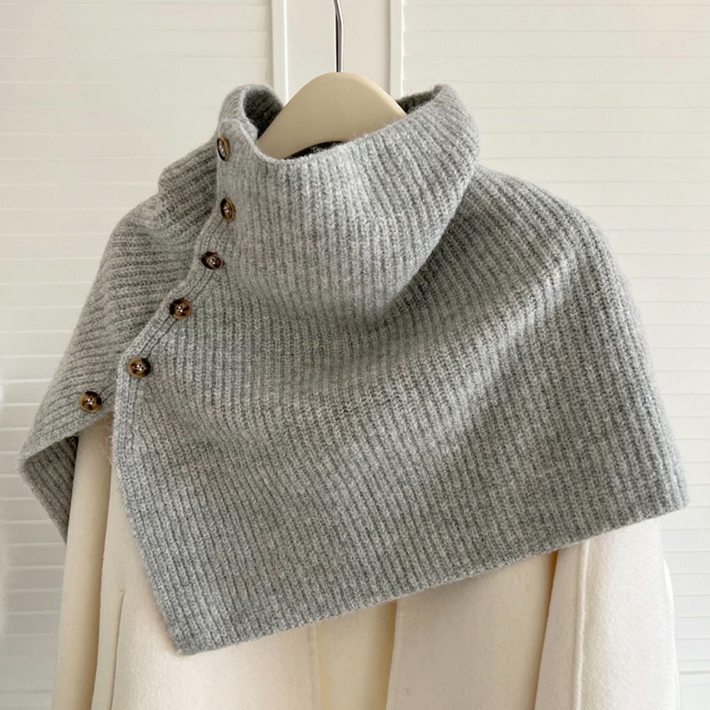 Xale Clássico de Tricô com Bot - Women'S Fashion Knitwear avaliação e preço